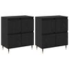 vidaXL Dulap de depozitare 2 buc. Stejar Negru 60 x 35 x 70 cm