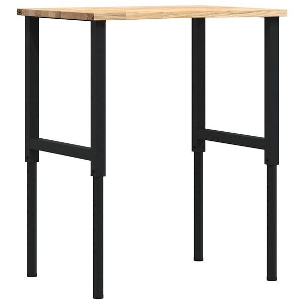 vidaXL Banc lucru 80x60x(71,5-98) cm lemn masiv stejar