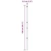 vidaXL Stâlp de gard. Altele 52 pcs Gri 3,2 x 3,2 x 150 cm Oțel