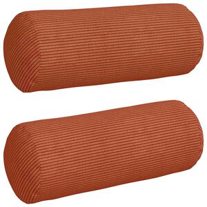 vidaXL Perne Bolster 2 pcs Roșu portocalie &Oslash; 15 x 40 cm