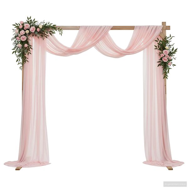 vidaXL Arc de nuntă Maro deschis 225 x 95 x 226 cm Lemn de pin masiv