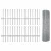 vidaXL Gard din plasă sudată cu st&acirc;lpi 100 x 0,4 m Oțel Galvanizat