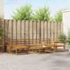 vidaXL Set de canapele de exterior 7 pcs natural Lemn Solid de Acacia