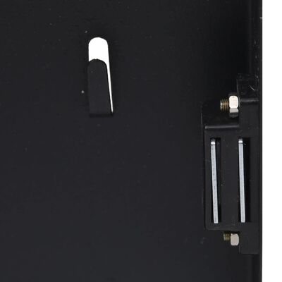 vidaXL Casetă pentru chei cu tablă magnetică, negru, 30 x 20 x 5,5 cm