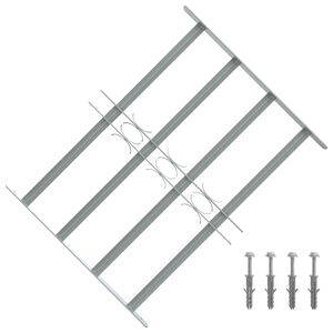 Grilaj de siguranță pentru ferestre cu 4 bare transversale 500-650 mm