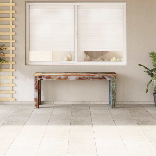 vidaXL Bancă, 110 x 35 x 45 cm, lemn masiv reciclat