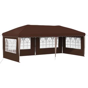 vidaXL Cort de Petrecere Pop-up 575 x 289 x 245 cm Maro