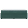 vidaXL Cadru de pat cu saltea Verde &icirc;nchis 120 x 190 cm țesătură