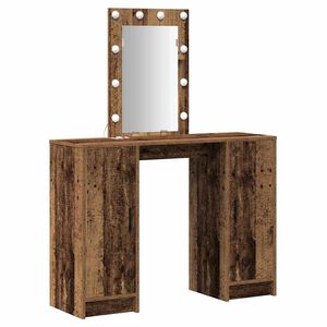 vidaXL Masă de Machiaj Maro 102 x 33 x 135 cm Lemn prelucrat