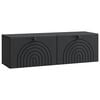 vidaXL Oglindă TV montată pe perete Pe perete Negru 98 x 31 x 30 cm