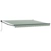 vidaXL Cortina Retractabilă Verde și alb 400 &times; 300 cm