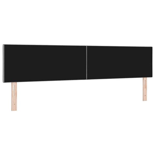 vidaXL Tăblie cap cu headboard Gri deschis 200 cm Piele artificială