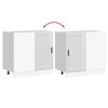 vidaXL Dulap de bucătărie &bdquo;Porto&rdquo;, alb lucios, lemn stratificat