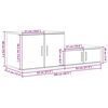 vidaXL Dulap de depozitare 2 pcs Stejar Sonoma 108 x 41 x 40 cm