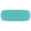 vidaXL Chiuvetă baie lux verde deschis mat 40x15 cm ceramică rotund