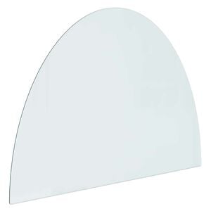 vidaXL Placă de sticlă pentru semineu Transparent 800 x 600 mm Sticlă