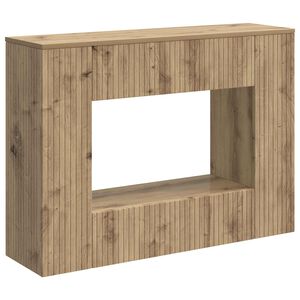vidaXL Masă de consolă Dungi Stejar Artizanal 101 x 29 x 74 cm