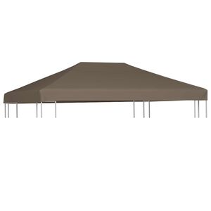 vidaXL Acoperiș pentru pavilion, 310 g/m&sup2;, gri taupe, 3 x 4 m