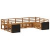 vidaXL Set de canapele de exterior 9 buc. natural Lemn Solid de Acacia