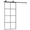 vidaXL Ușă glisantă cu set feronerie, 90x205 cm, sticlă ESG/aluminiu