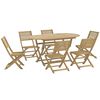 vidaXL Set mobilier de grădină, 7 piese, lemn masiv de acacia