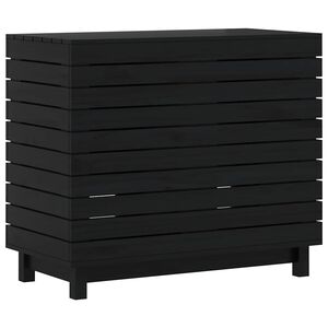 vidaXL Coș de rufe, 88,5x44x76 cm, lemn masiv de pin