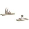 vidaXL Rafturi de perete suspendate, 2 buc., stejar 60x23,5x3,8 cm MDF