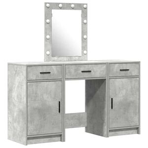 vidaXL Masă de Machiaj cu sertar Gri 50 x 41 x 135 cm Lemn compozit