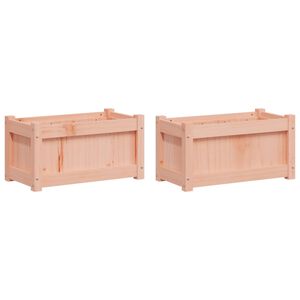 vidaXL Jardiniere de grădină, 2 buc., lemn masiv douglas