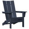 vidaXL Scaun pliabil Adirondack Bleumarin 74.5 x 80.5 x 90 cm HDPE