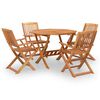 vidaXL Set mobilier de grădină, 5 piese, lemn masiv de acacia