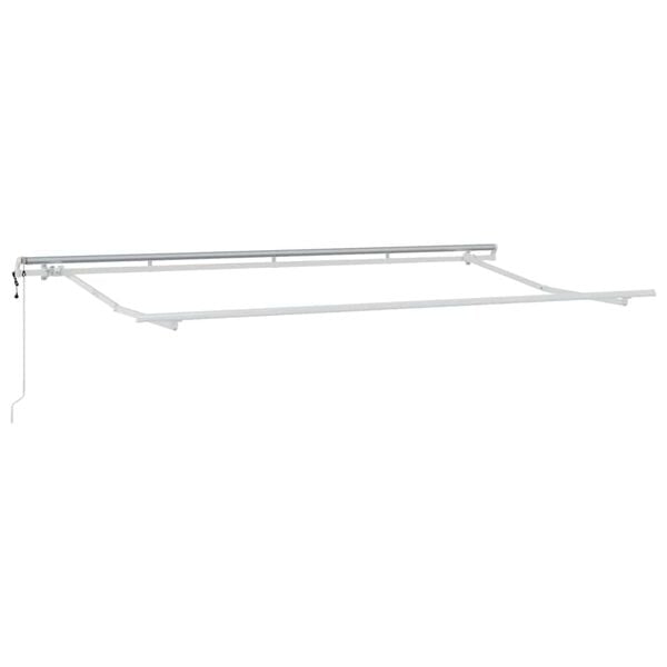 vidaXL Cortina Retractabilă Dungi Manual Albastru și alb 350 x 200 cm