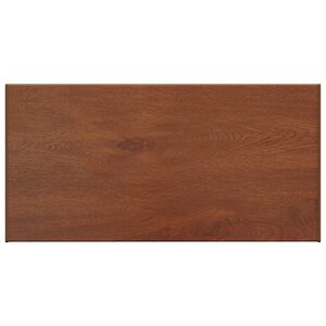vidaXL Prag de fereastră Lemn brun 60 x 45 x 4,5 cm PVC