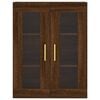 vidaXL Dulap montat pe perete, stejar maro, 69,5x34x90 cm
