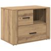 vidaXL Dulap de noapte Stejar Artizanal 35 x 60 x 50 cm Lemn compozit