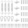 vidaXL Set accesorii parasolar din oțel inoxidabil, 12 piese