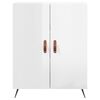 vidaXL Dulap, alb extralucios, 69,5x34x90 cm, lemn compozit