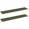 vidaXL Raft suspendat 2 buc. Verde măsliniu 100 x 18 x 2,5 cm Oțel