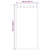 vidaXL Perdele Voile cu Bucle 2 buc Nisip 140x225 cm