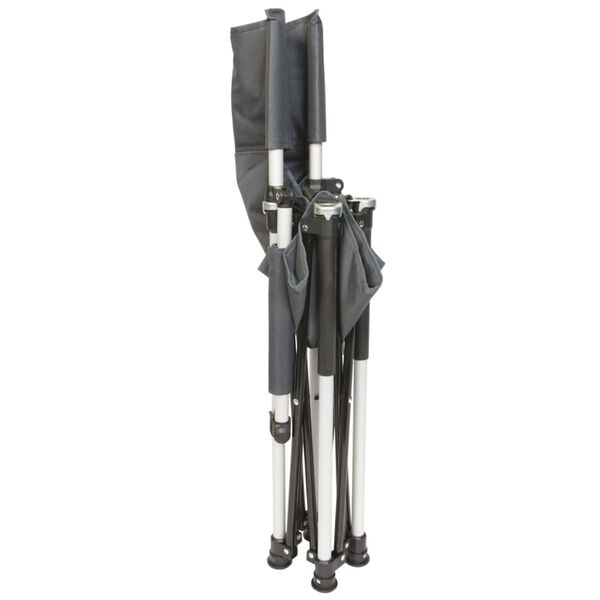 Bo-Camp Scaun înalt pliabil pentru copii, gri, aluminiu, 1204788