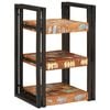vidaXL Noptieră Maro și negru 38 x 33 x 58 cm Lemn masiv recuperat