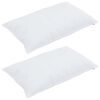 vidaXL Duvet de iarnă cu pernă 3 pcs Alb Microfibră