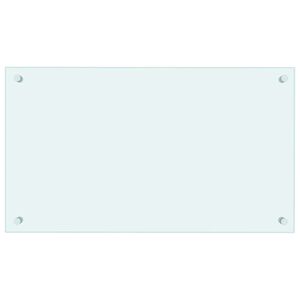 vidaXL Panou antistropi de bucătărie, culoare lapte, 70x40 cm, sticlă securizată
