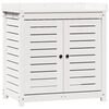 vidaXL Masă de plantare cu rafturi alb 82,5x50x86,5 cm lemn masiv pin
