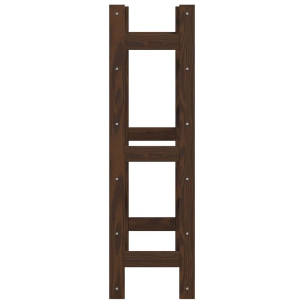 vidaXL Suport sticle de vin, 30 sticle, maro, lemn masiv de pin