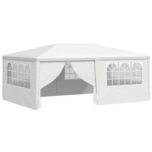 vidaXL Cort de petrecere profesional cu pereți alb 4 x 6 m 90 g/m&sup2;