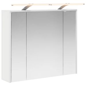 vidaXL Dulap cu oglindă pentru baie Alb 73,5 x 16 x 62,5 cm