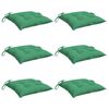 vidaXL Perne de scaun, 6 buc., verde, 40x40x7 cm, textil oxford
