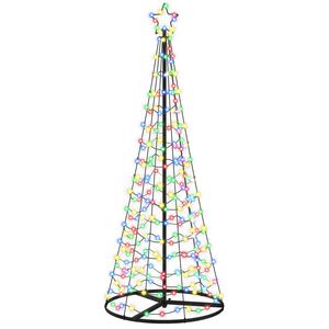 vidaXL Brad de Crăciun spiralat cu LED, cu bază EKENAS 180 cm