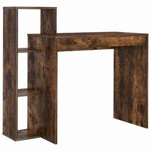 vidaXL Birou Stejar fumuriu Lemn prelucrat 100 x 40 x 90 cm